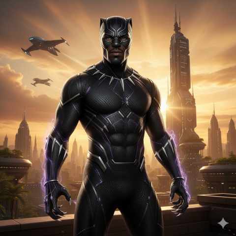 Black Panther T'Challa ready for action meme - $AVGR